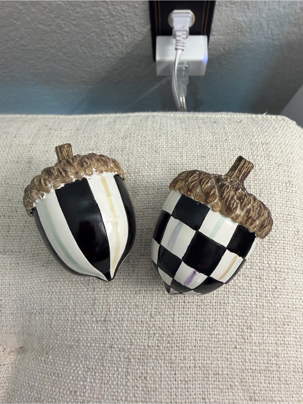 Mackenzie Childs Courtly Check Acorns